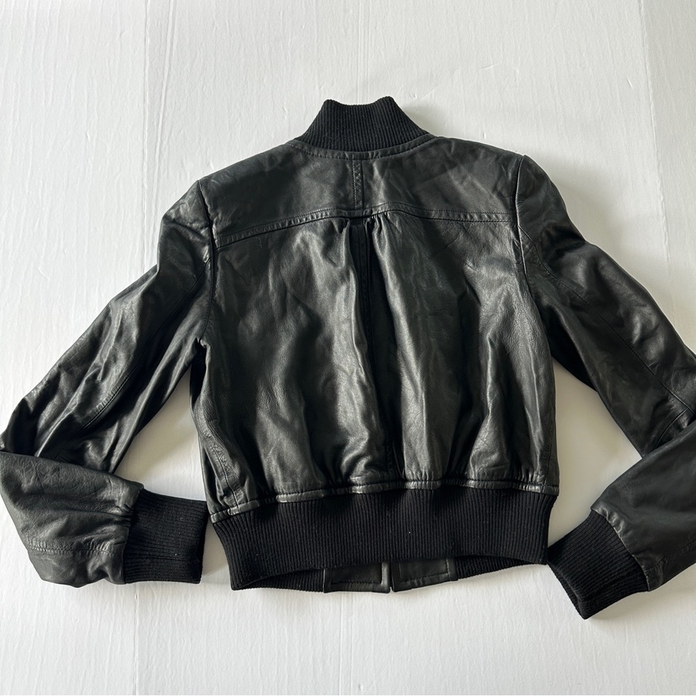 Hinge Leather Jacket Hinge Bomber Jacket Medium N… - image 4